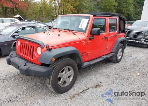 2013 Jeep Wrangler Unlimited Sport из США, поврежденный, VIN 1C4BJWDG3DL622967